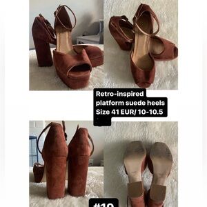 Retro inspired block heel